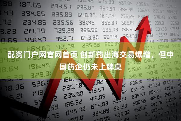 配资门户网官网首页 创新药出海交易爆增，但中国药企仍未上牌桌